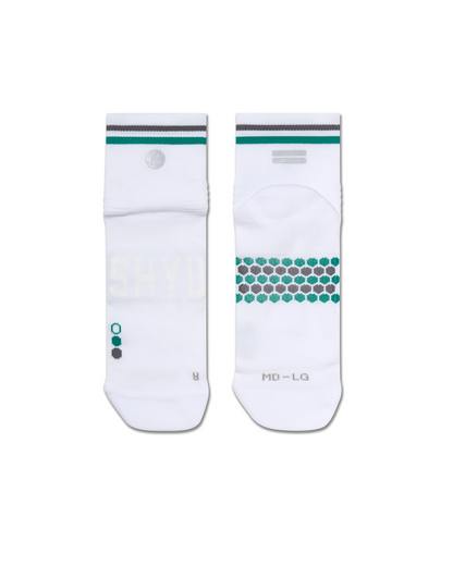 SHYU racing socks -  white | teal | carbon