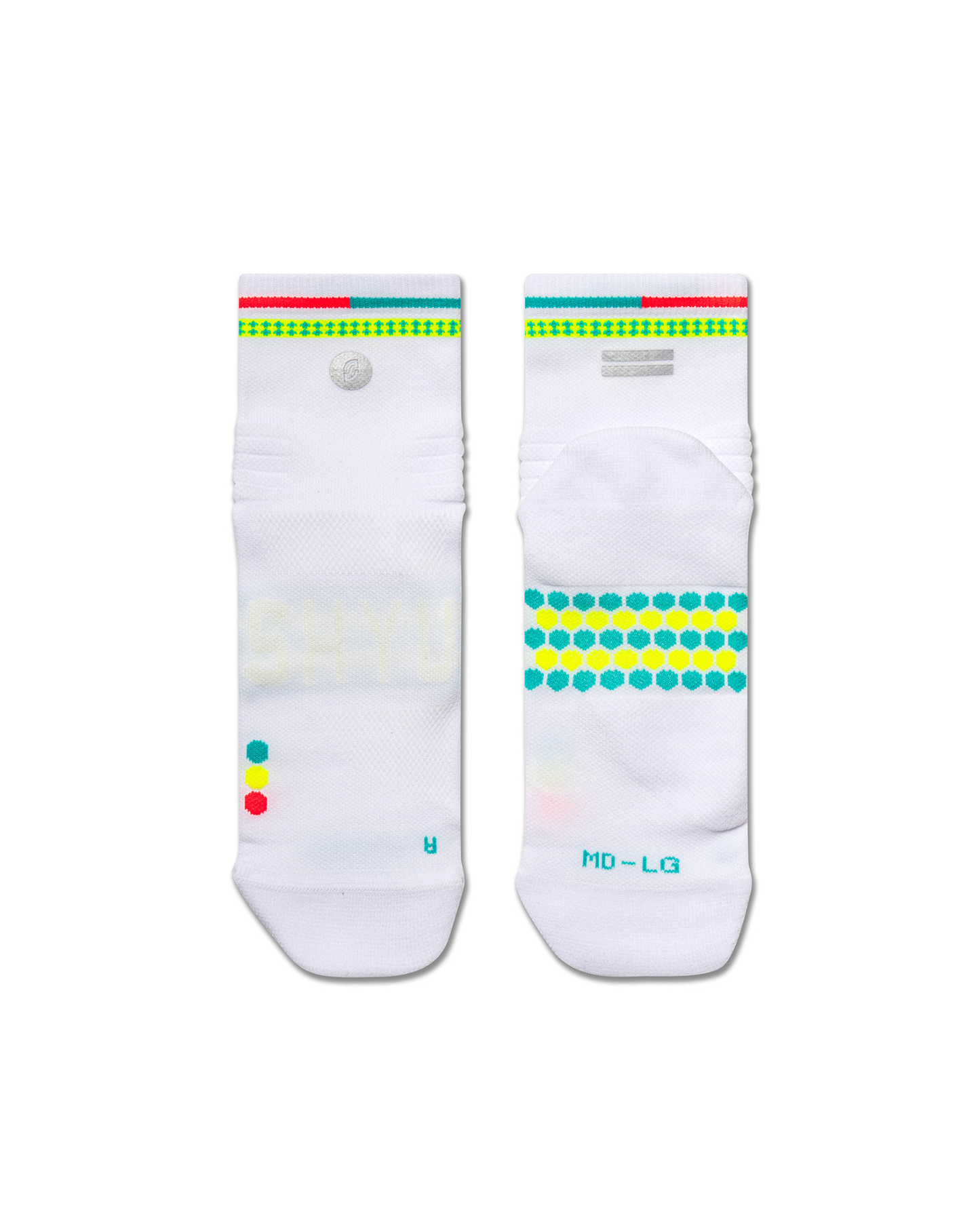 SHYU racing socks -  white | polka | reef