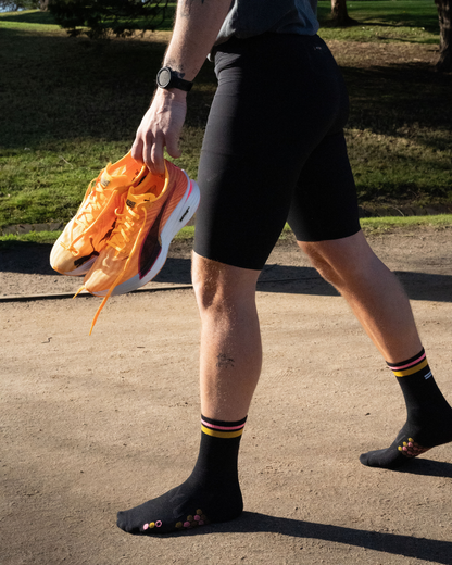 SHYU racing socks - black | orange | salmon