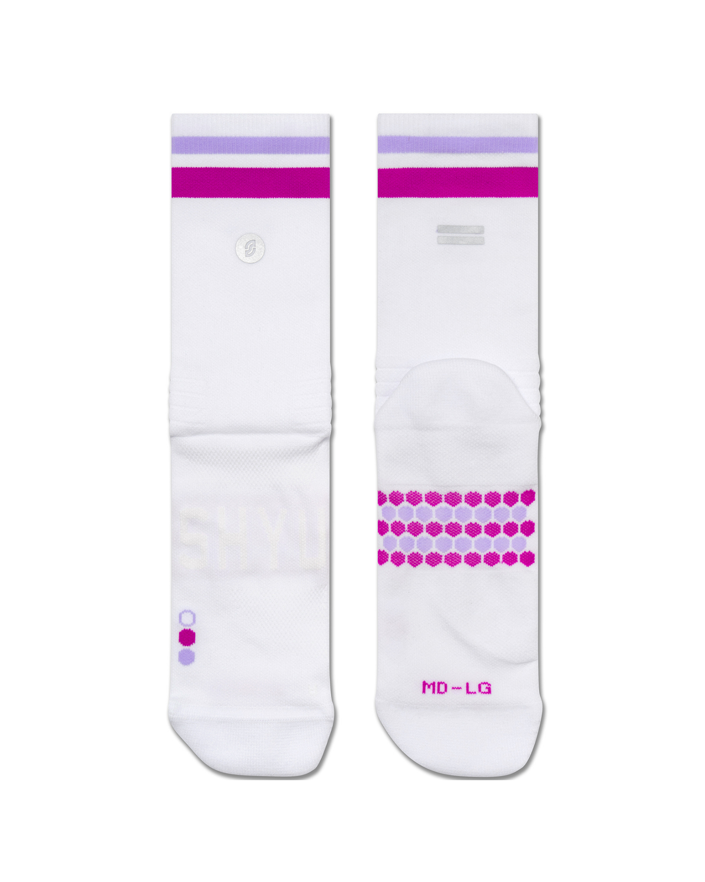 SHYU racing socks - white | grape | lilac