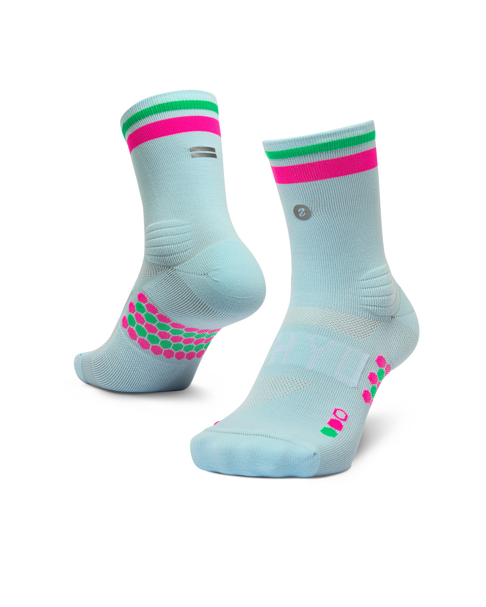 SHYU racing socks - foam | pink | green