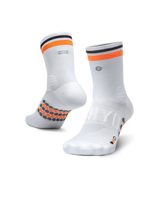 SHYU racing socks - white | orange | black