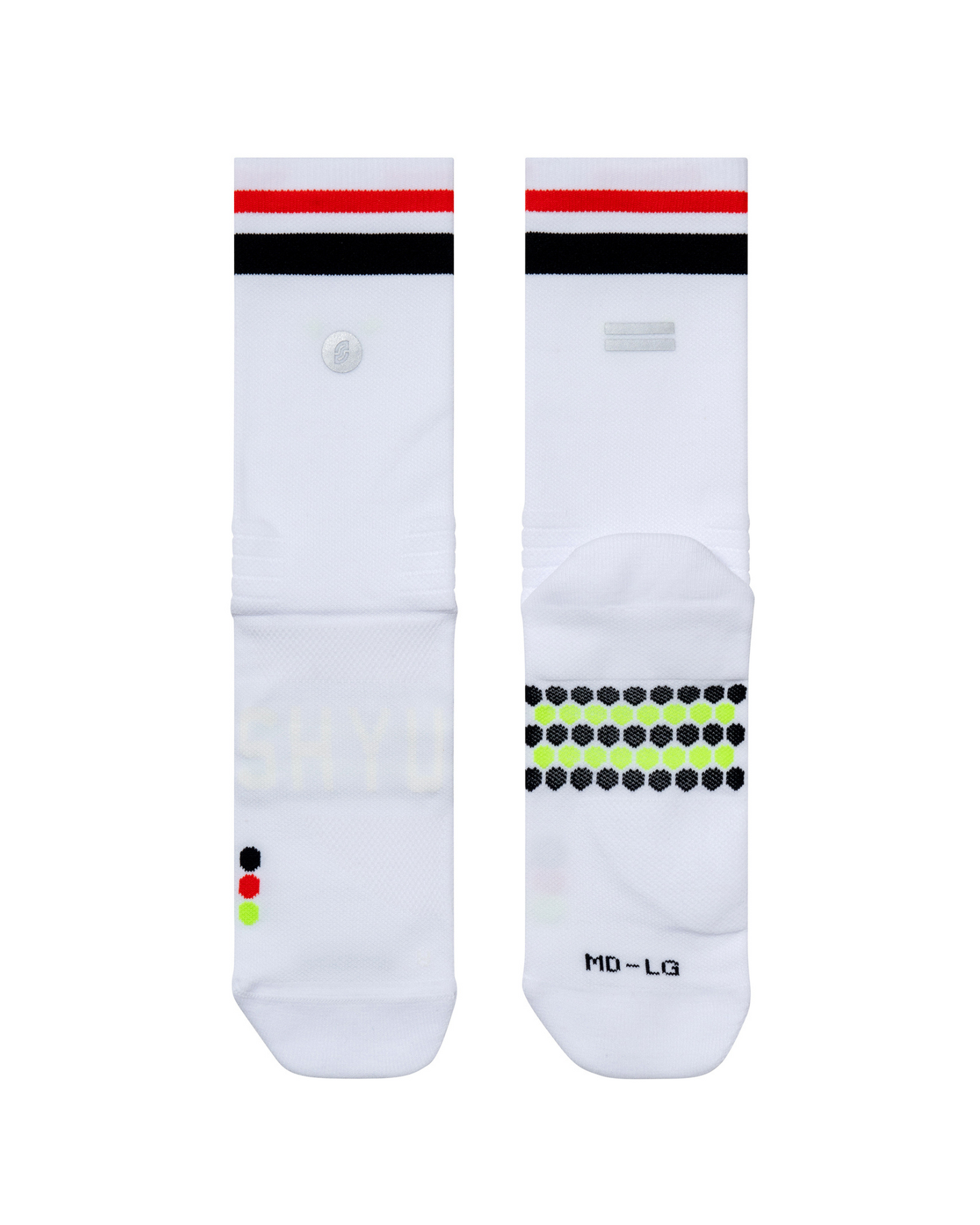 SHYU racing socks -  white | black | red