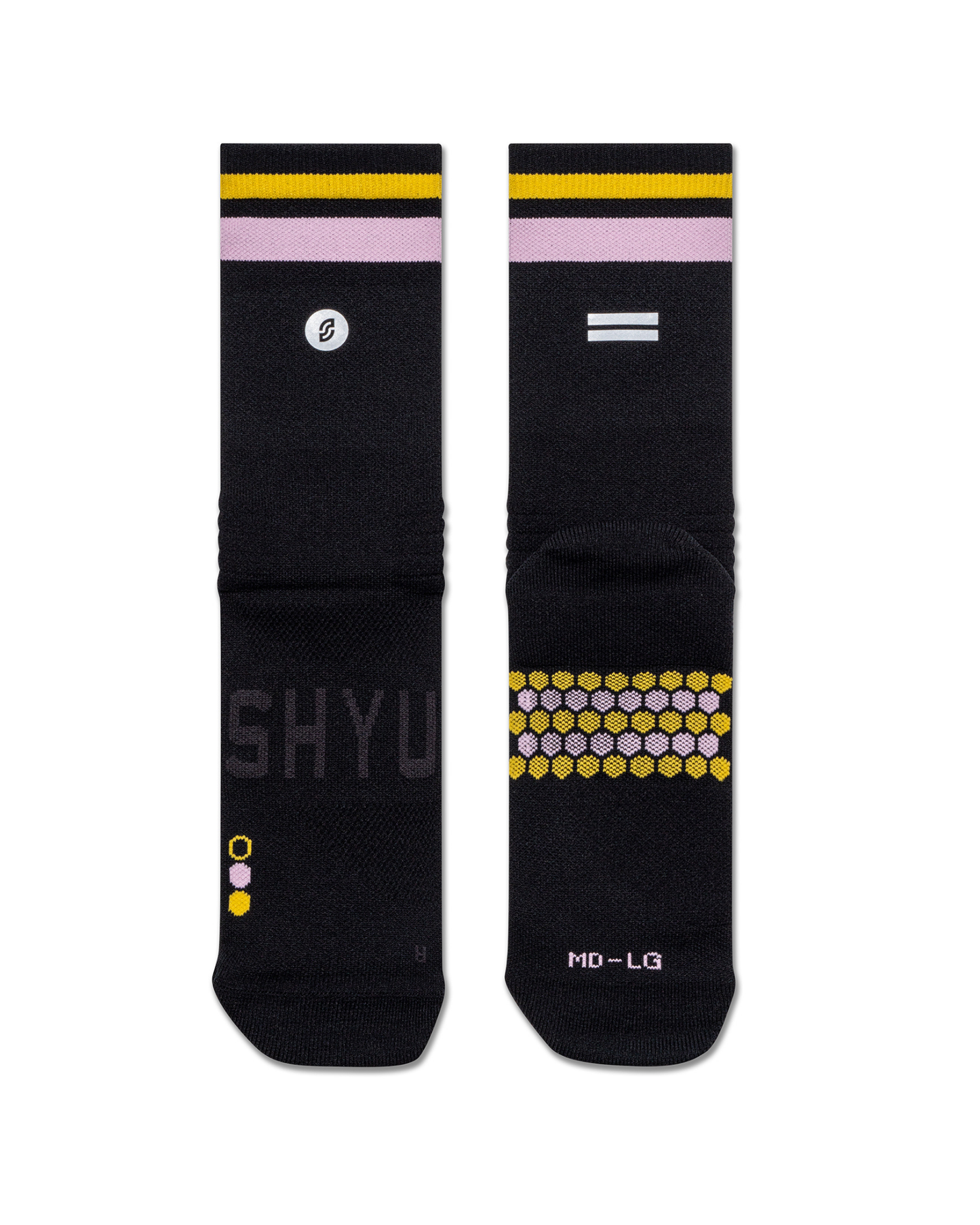 SHYU racing socks -  black | pastel | amber