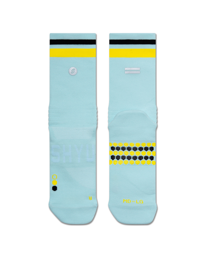 SHYU racing socks - ciel | yellow | black
