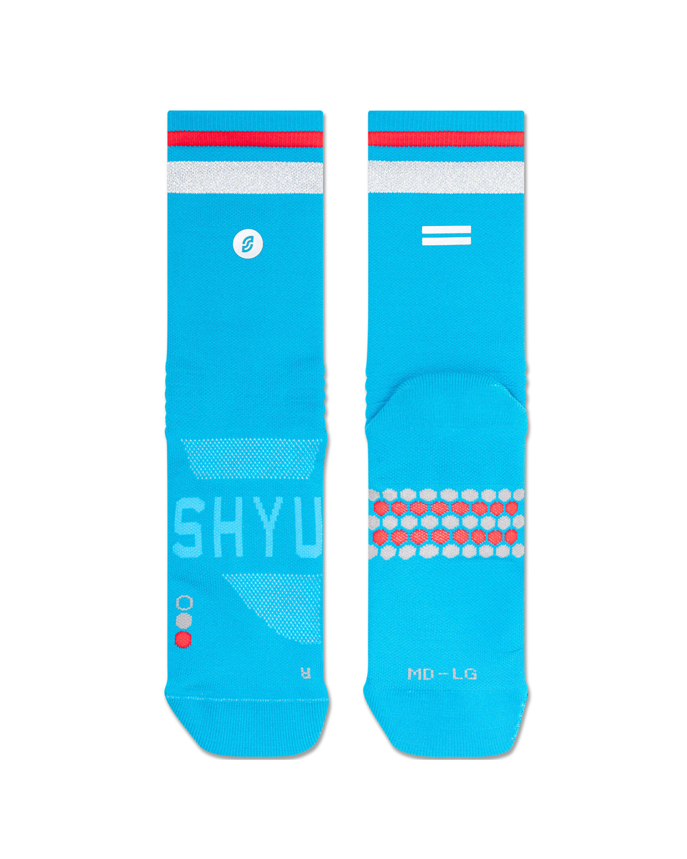 SHYU racing socks -  sapphire | chrome | red