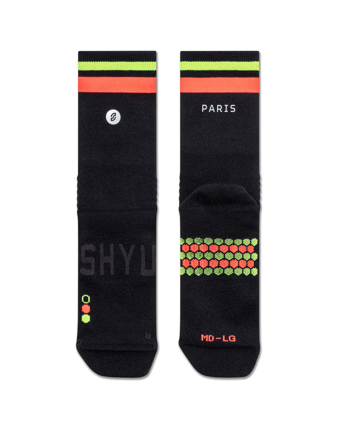 SHYU racing socks - black | red | neon