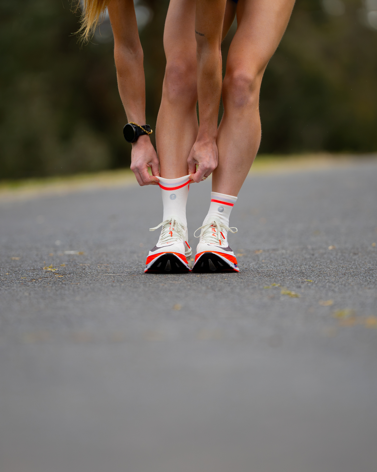 SHYU racing socks - bone | chili | thistle