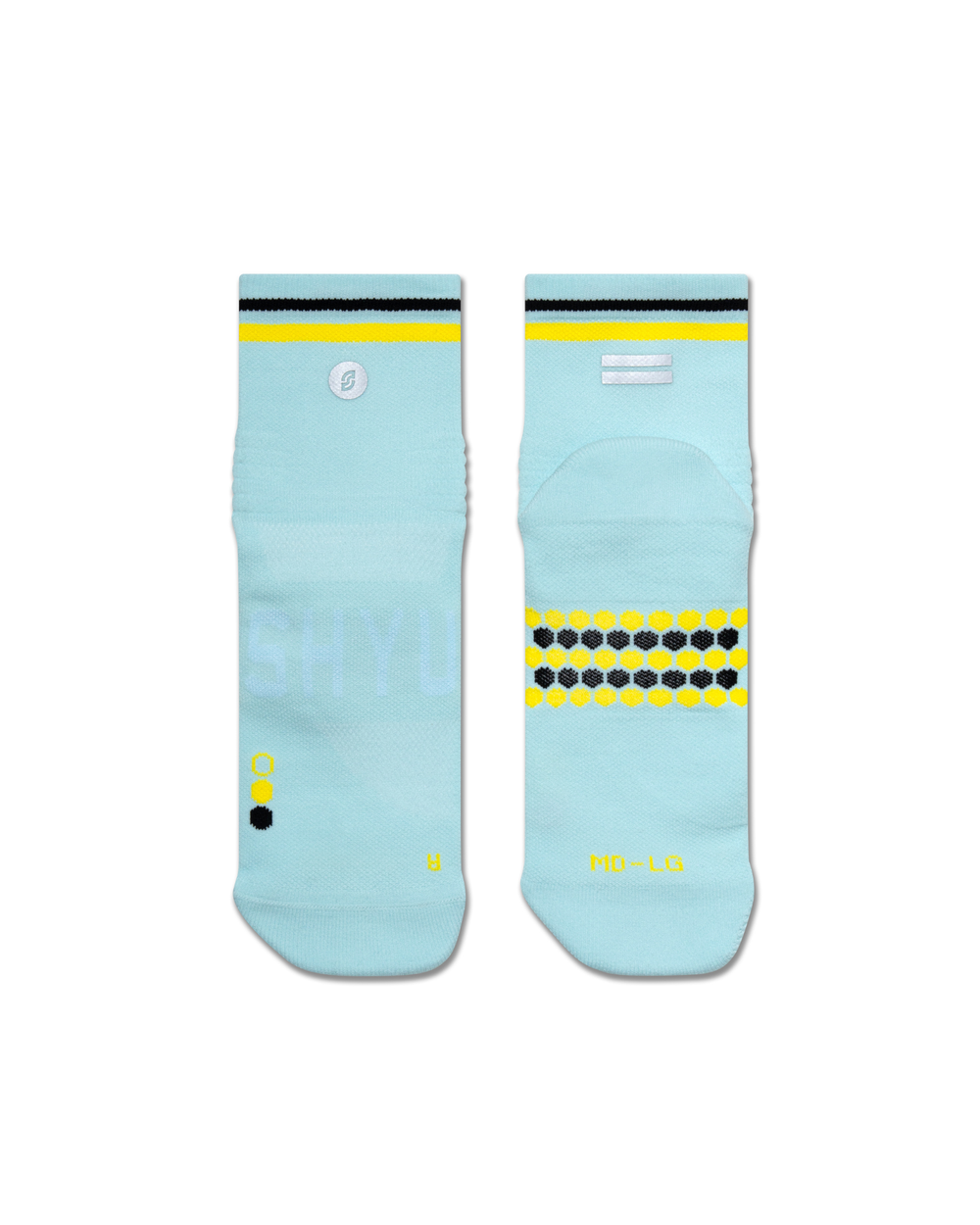 SHYU racing socks - ciel | yellow | black