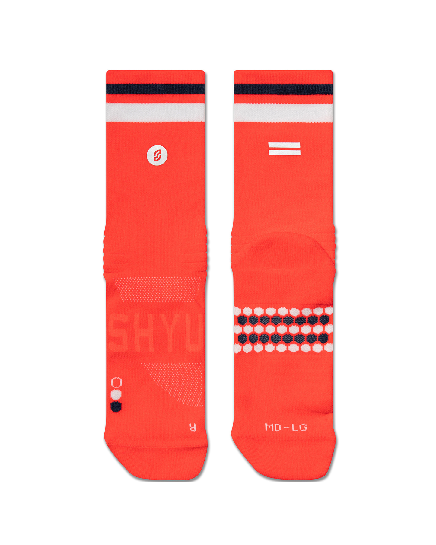 SHYU racing socks - poppy | white | pencil