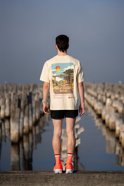 SHYU x Itahara Art t-shirt - 'Thanks for Running'
