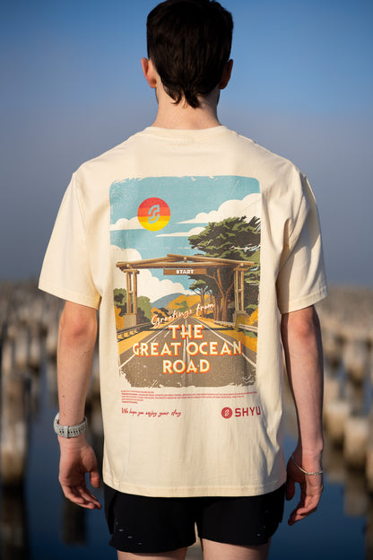SHYU x Itahara Art t-shirt - 'Thanks for Running'