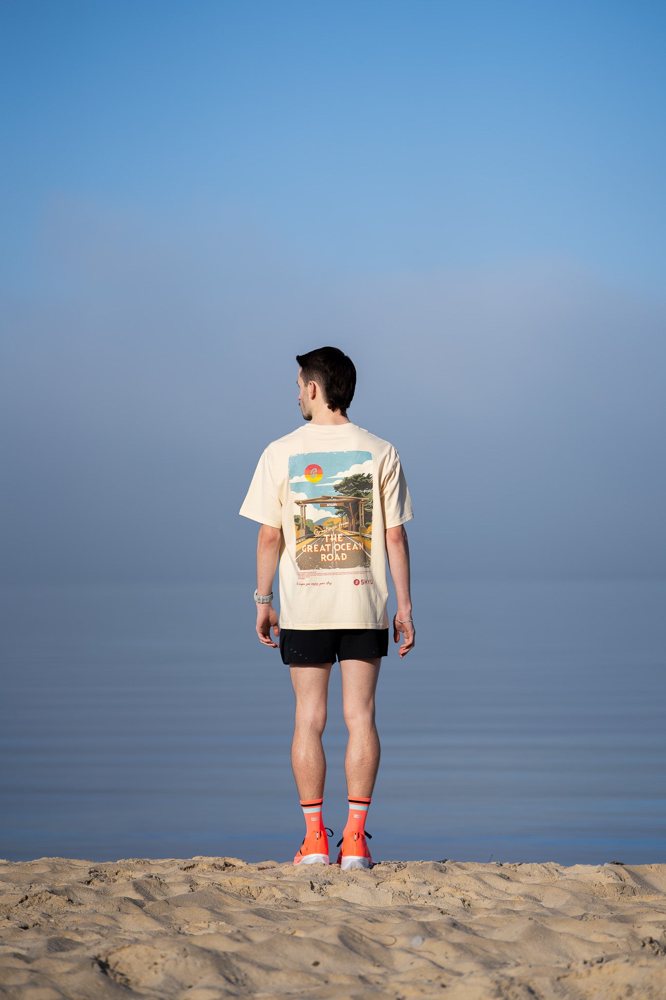 SHYU x Itahara Art t-shirt - 'Thanks for Running'