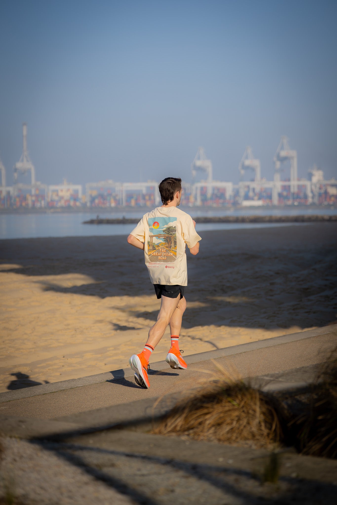 SHYU x Itahara Art t-shirt - 'Thanks for Running'