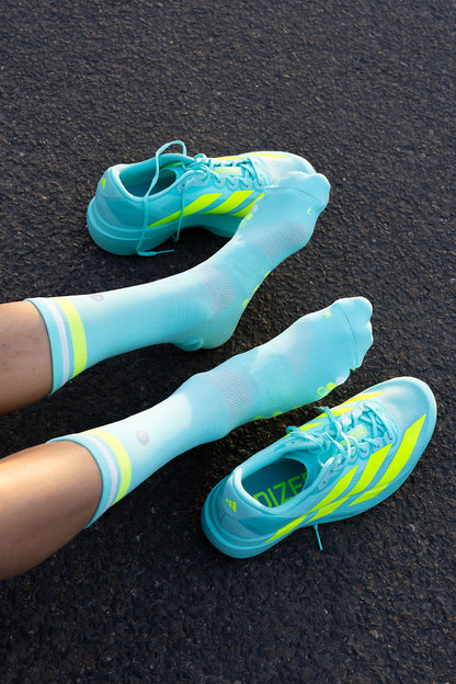 SHYU racing socks -  electric | volt | white