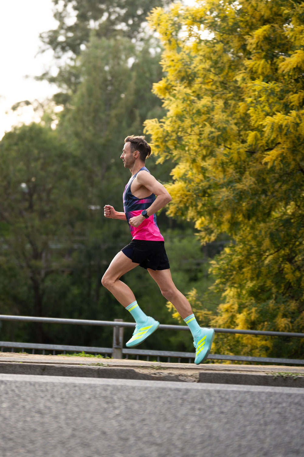 SHYU racing socks -  electric | volt | white