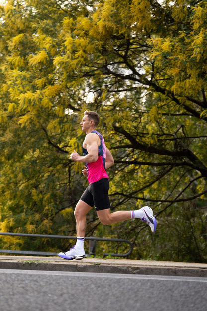 SHYU racing socks - white | lavender | magenta