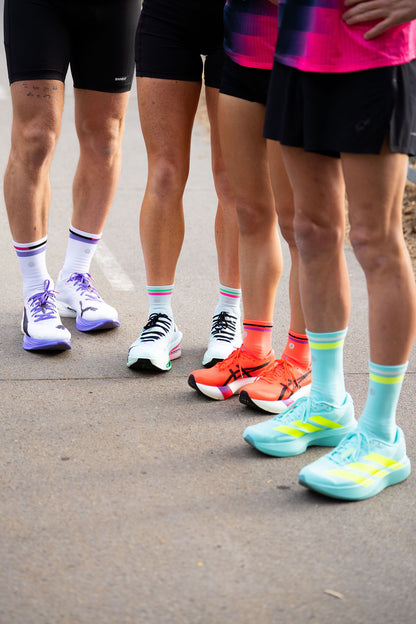 SHYU racing socks - foam | pink | green