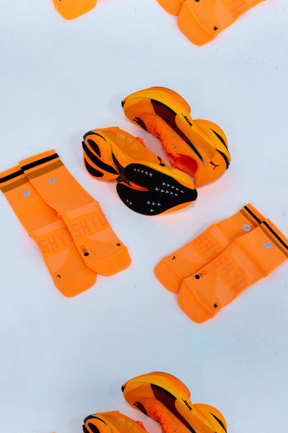 SHYU racing socks - orange | pumpkin | black