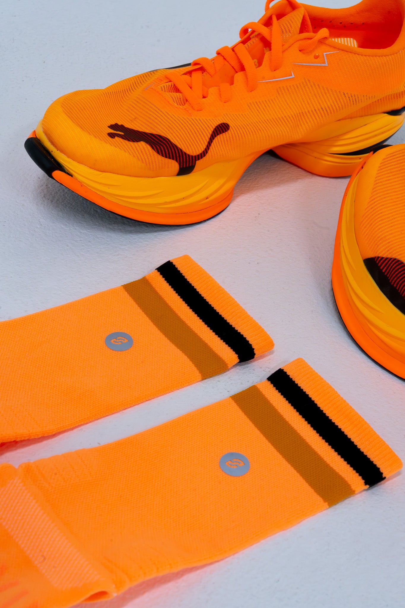 SHYU racing socks - orange | pumpkin | black