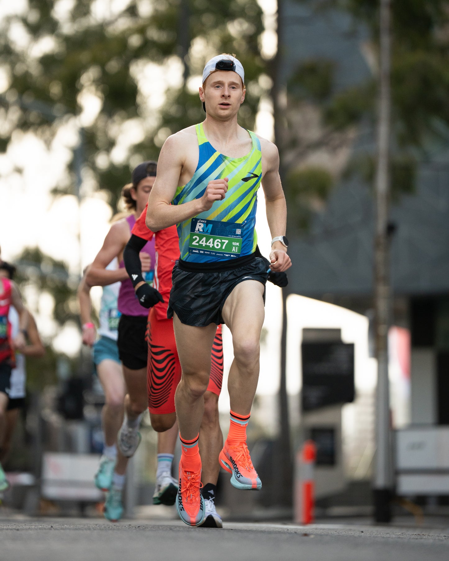 SHYU racing socks -  coral | sky | black