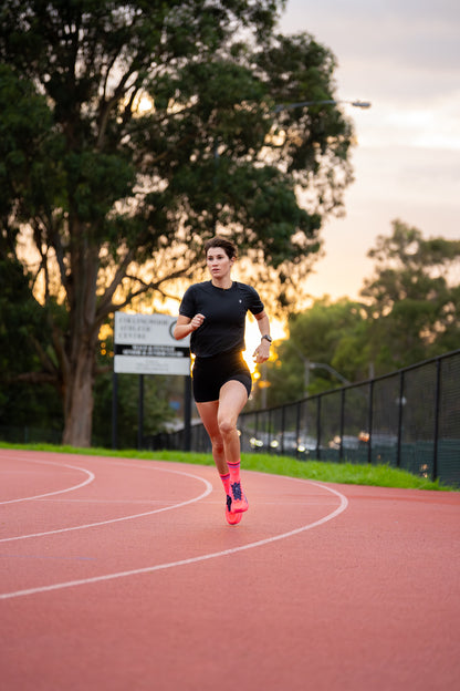 SHYU racing socks - cerise | purple | black