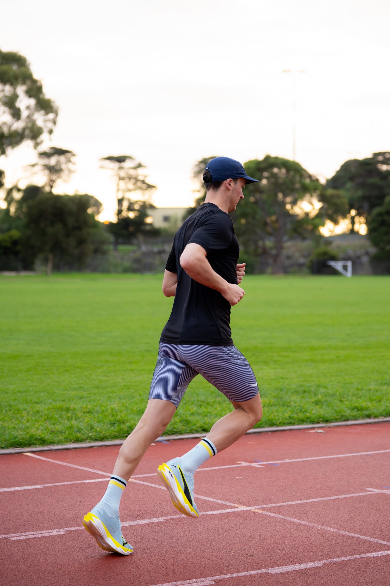 SHYU racing socks - ciel | yellow | black