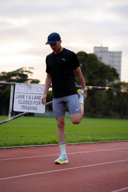 SHYU racing socks - ciel | yellow | black