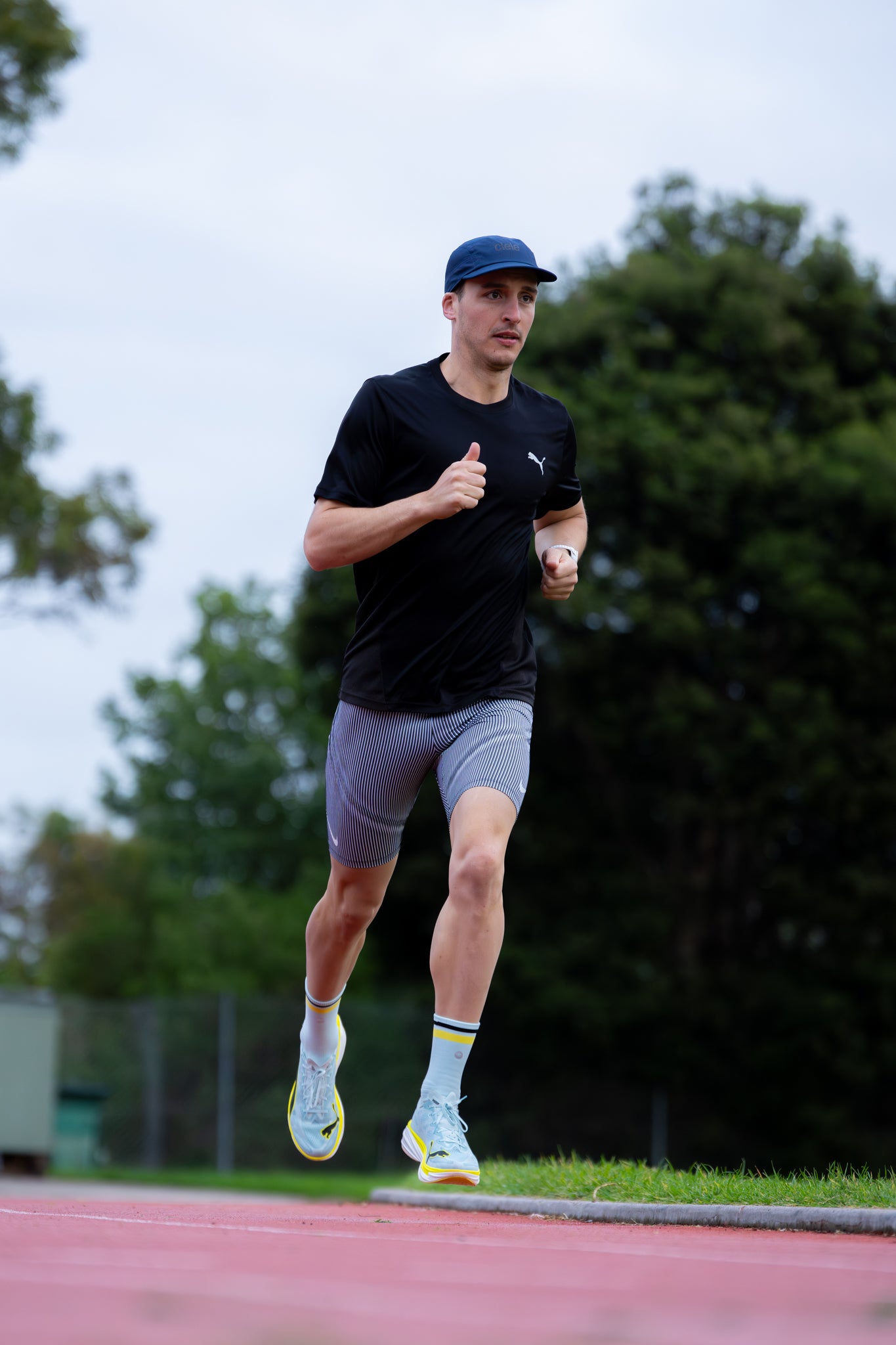 SHYU racing socks - ciel | yellow | black