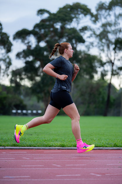 SHYU racing socks -  rhubarb | custard | black