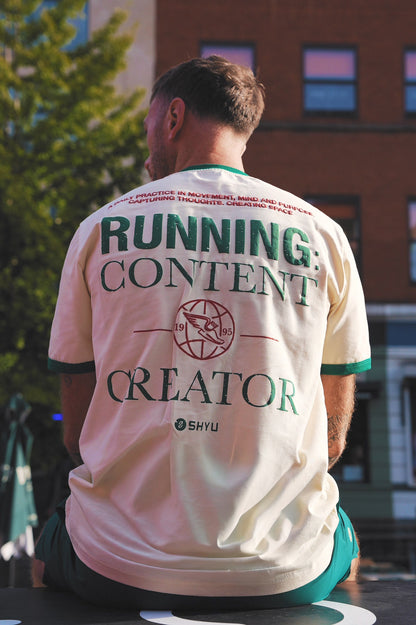 World Mental Health Day t-shirt - 'Running: Content Creator'
