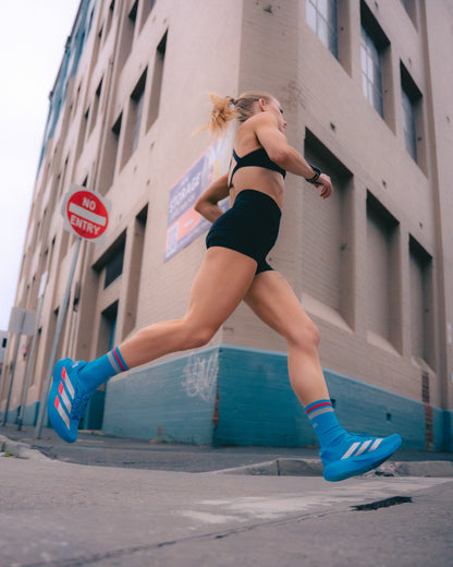 SHYU racing socks -  sapphire | chrome | red