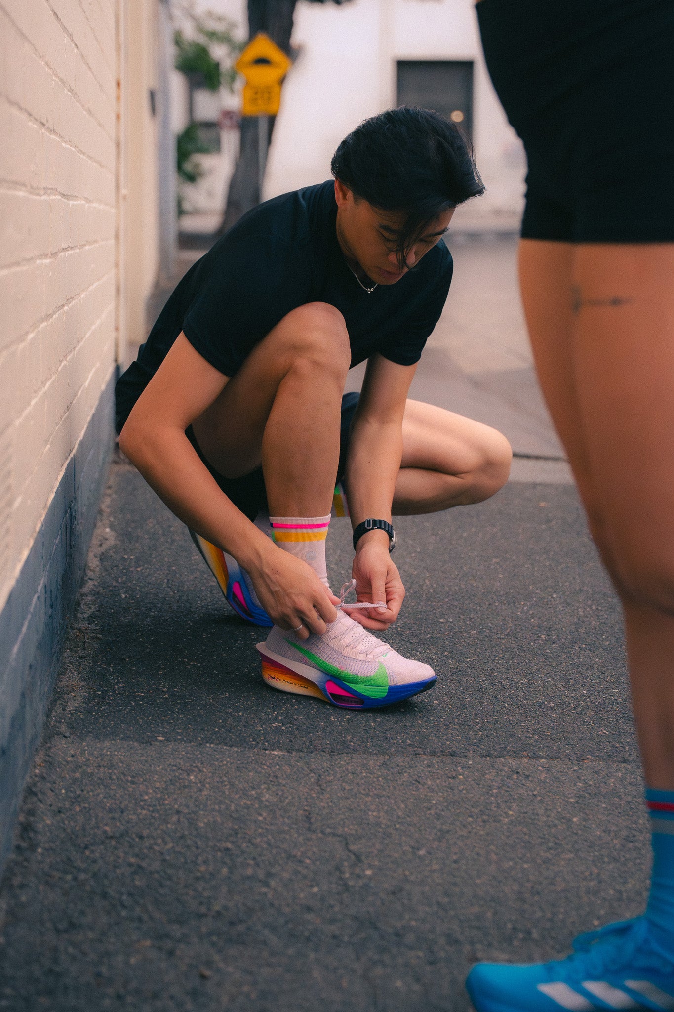 SHYU racing socks - goat | sunrise | peacock