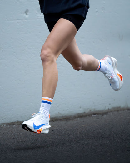 SHYU racing socks - white | blue | orange