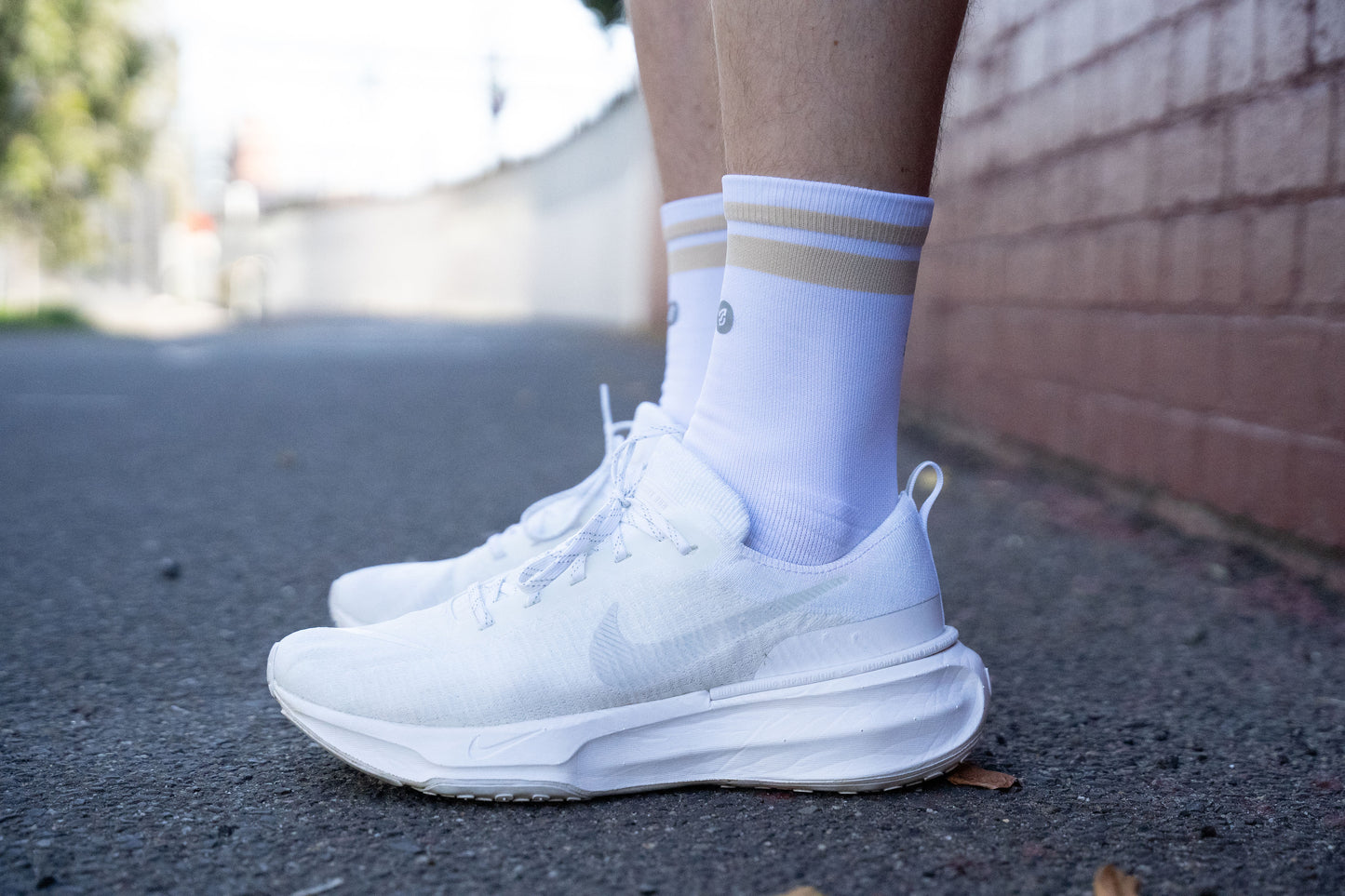 SHYU racing socks - white | oat | oat