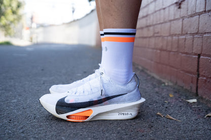 SHYU racing socks - white | orange | black