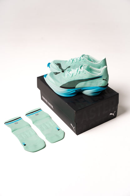 SHYU racing socks - aqua | blue | black