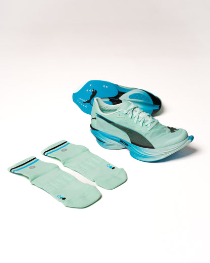 SHYU racing socks - aqua | blue | black