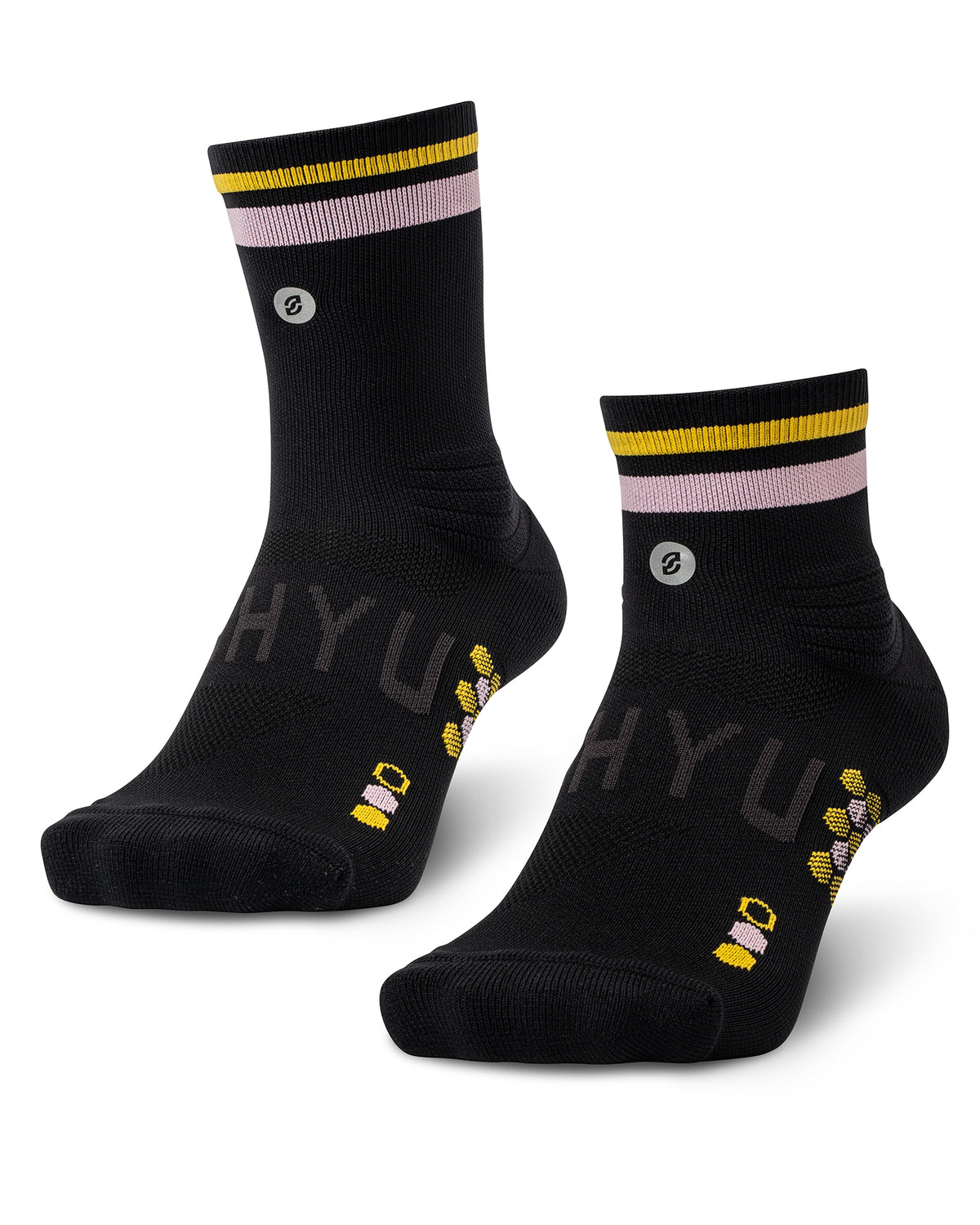 SHYU racing socks -  black | pastel | amber