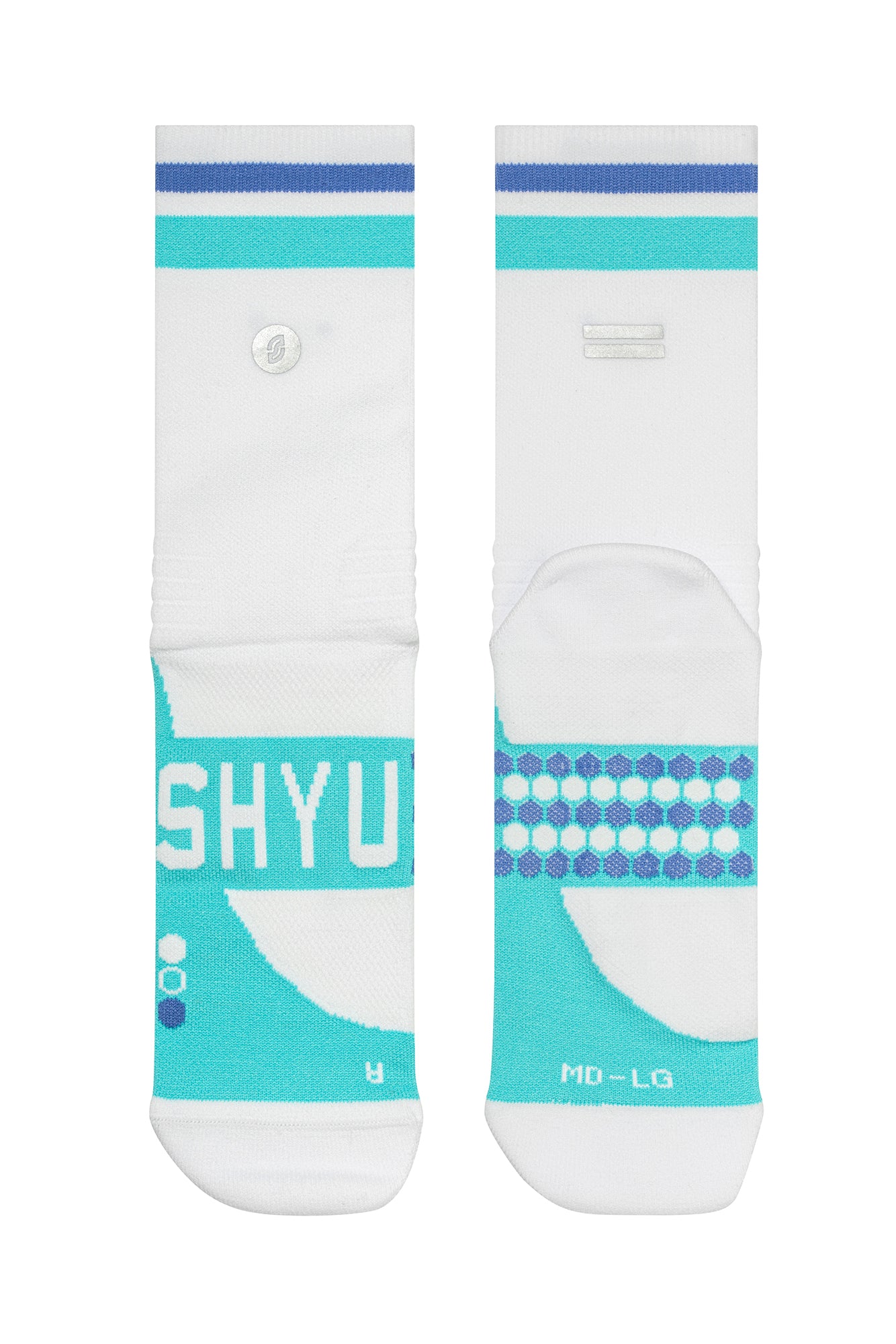 SHYU racing socks - white | jade | royal
