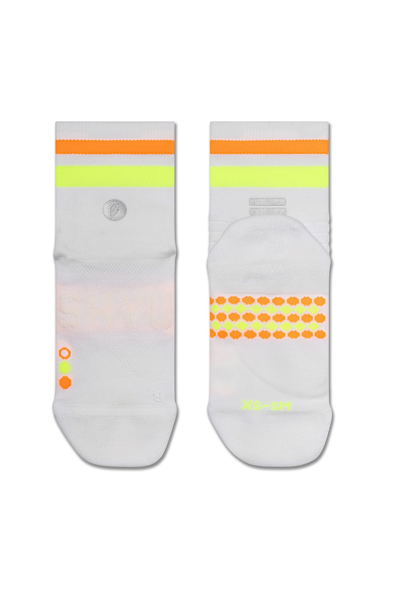 SHYU racing socks -  white | lime | mango