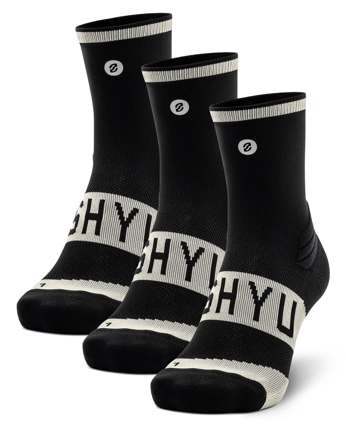 SHYU training socks - 3 pack (half crew - small sizes)