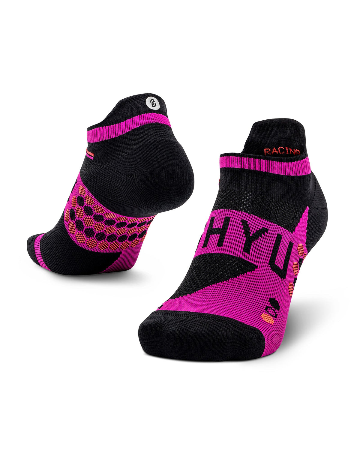 SHYU racing socks - black | violet | crimson (tabs only)
