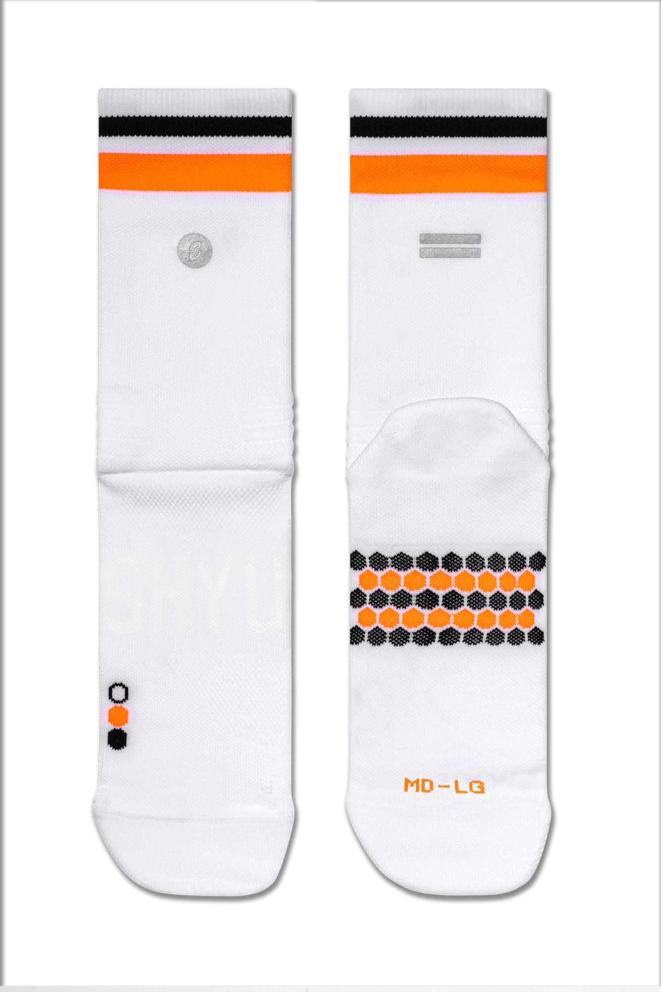 SHYU racing socks - white | orange | black