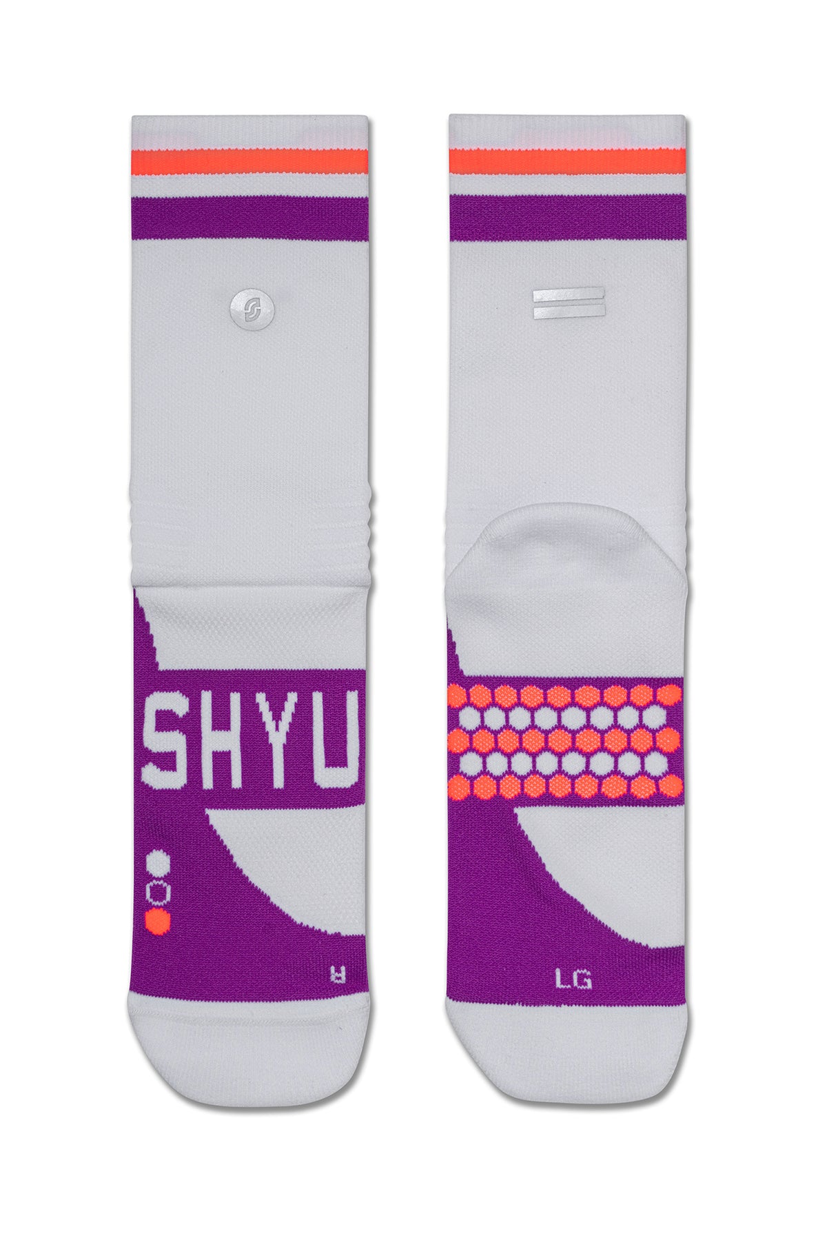 SHYU racing socks - white | violet | crimson