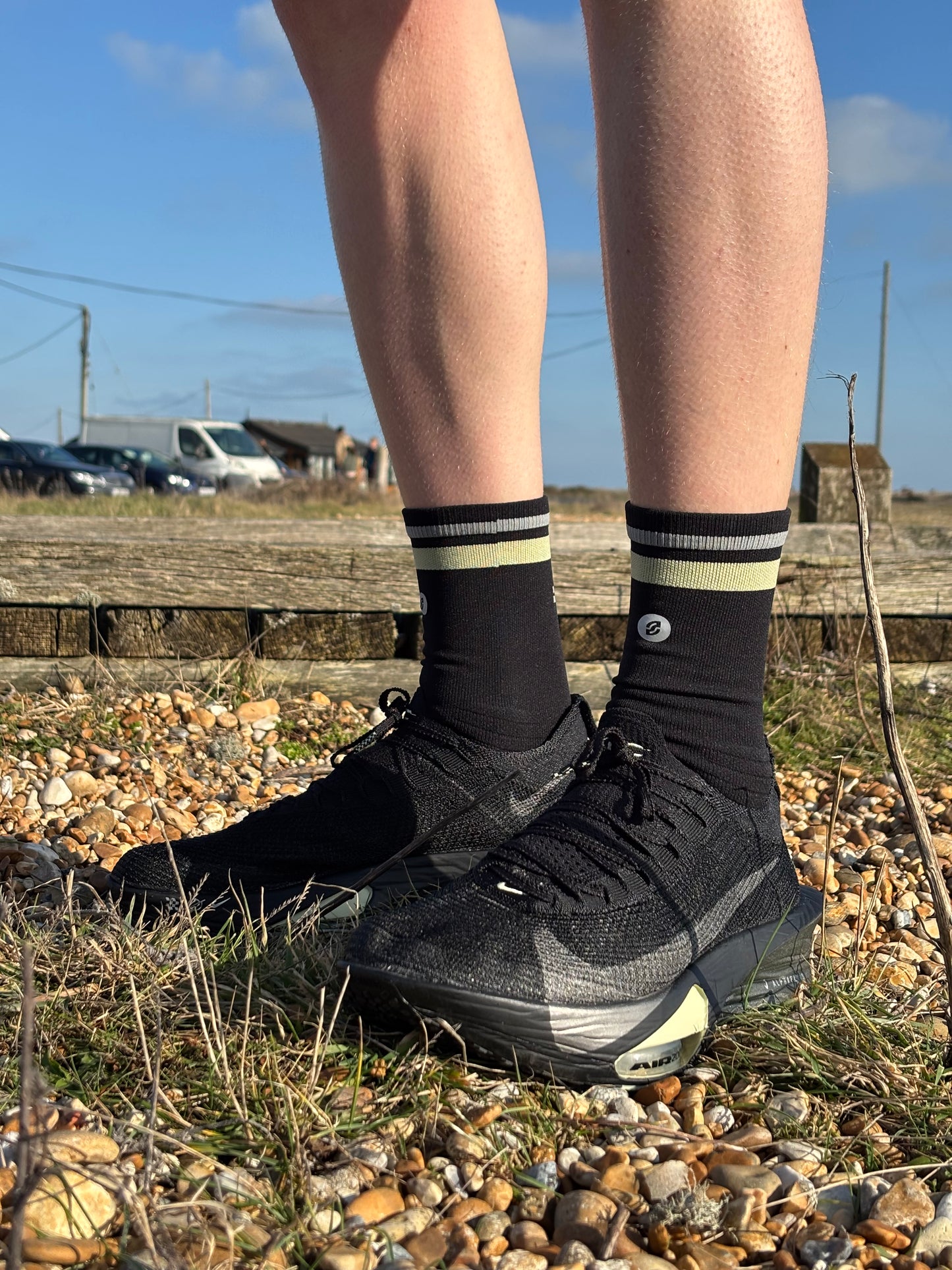 SHYU racing socks - black | olive | smoke