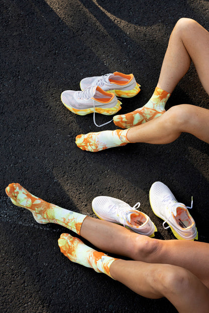 SHYU racing socks -  orange | zest | white