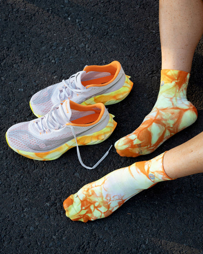 SHYU racing socks -  orange | zest | white