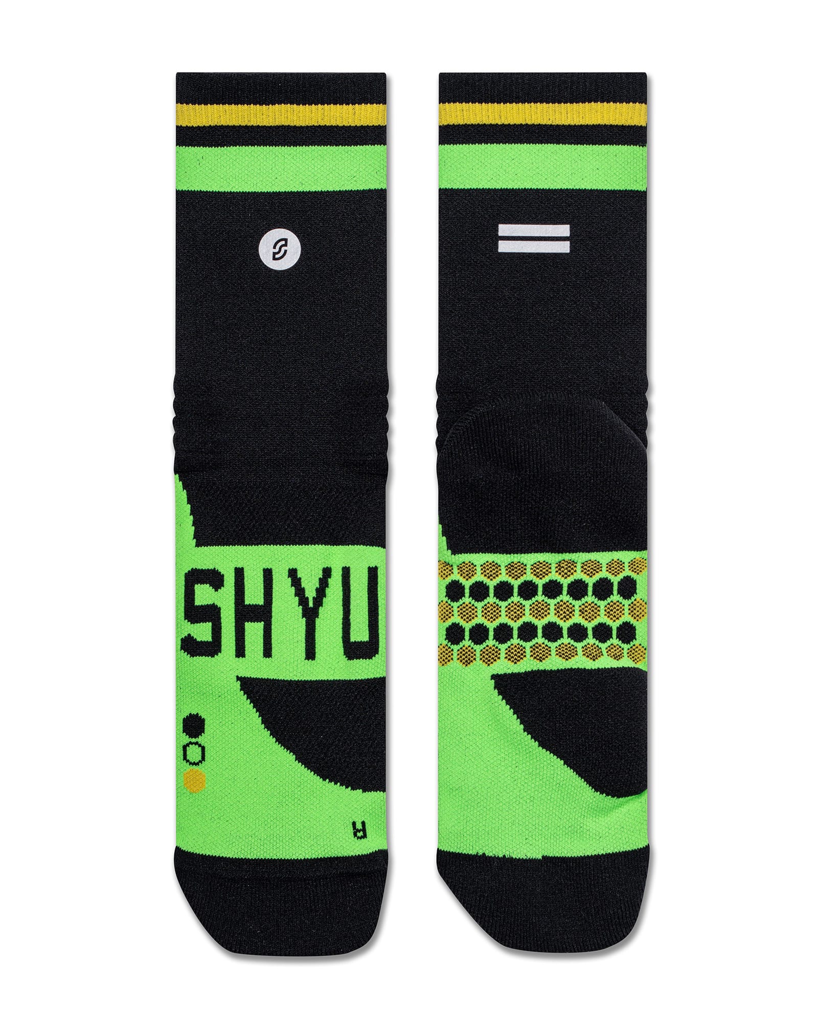 SHYU racing socks - black | green | yellow