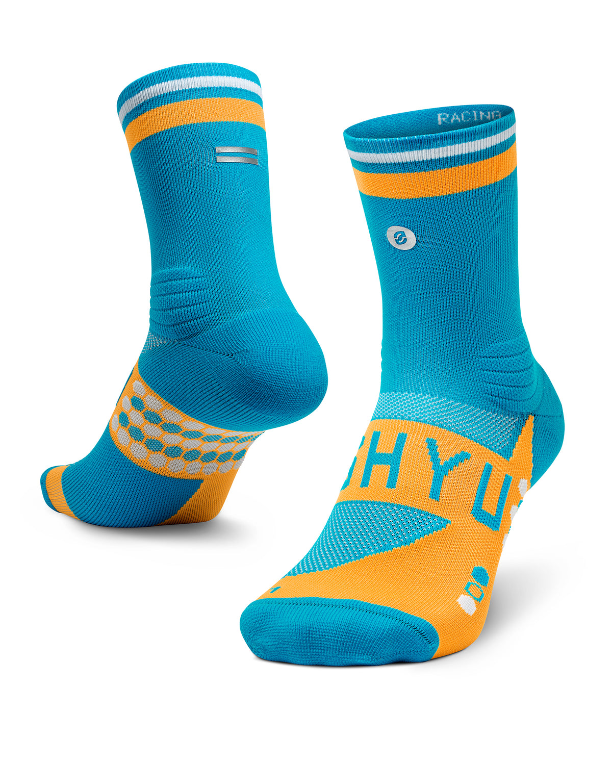 SHYU racing socks - blue | orange | white